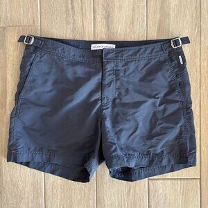 Orlebar Brown Setter Swimming Shorts Men's 34 Grey Lined Summer Beach Classic